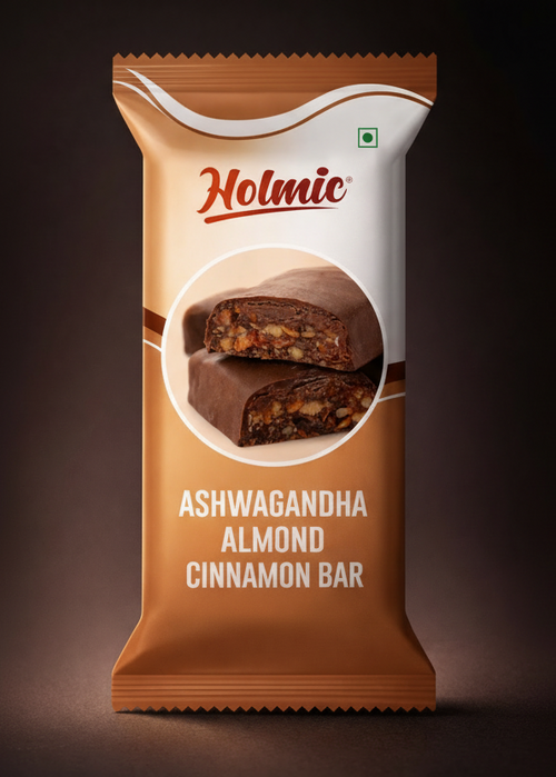 Holmic Ashwaghandha Almond Cinnamon Bar